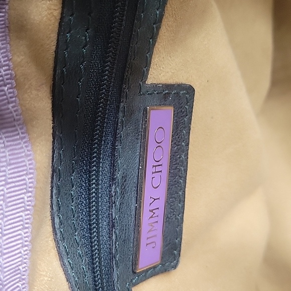 JIMMY CHOO Ramona Large Green Leather Bag - Picture 12 of 15